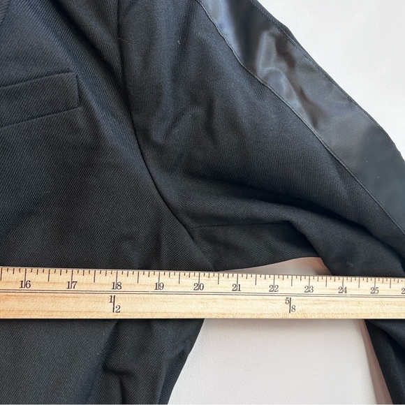 Future Collective Black Blazer, Small, Belt Tie, Stripe, Women's, Business - Picture 6 of 12